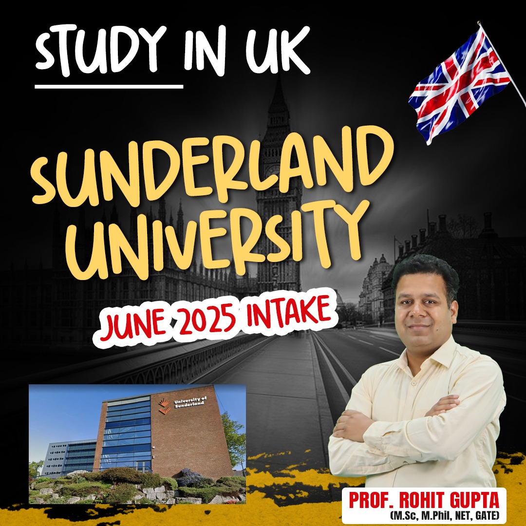 Sunderland University -UK - June 2025 Intake Open!