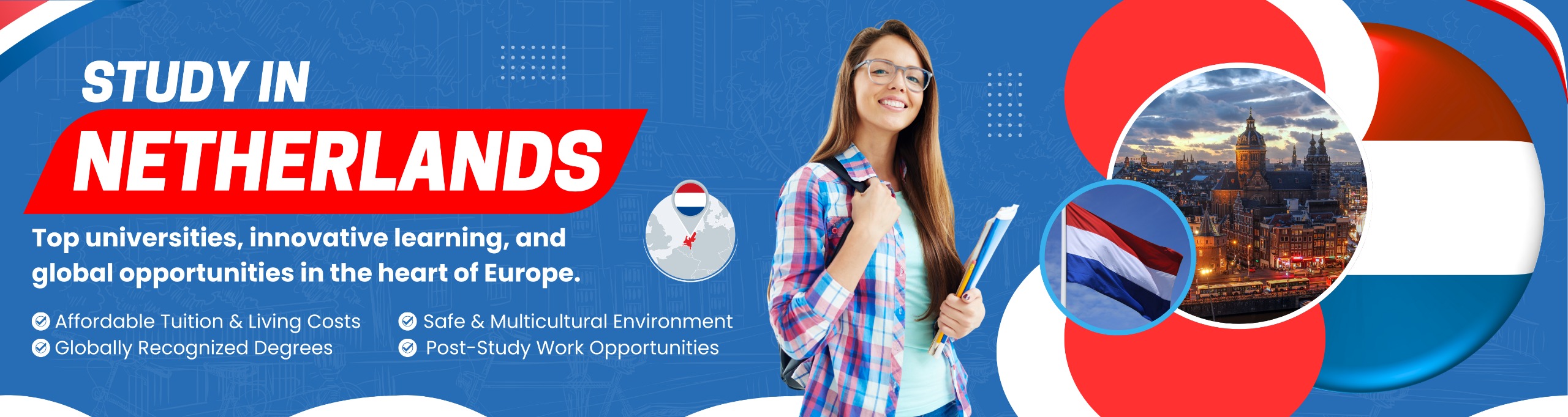 Netherlands Study Visa Consultants in Jalandhar