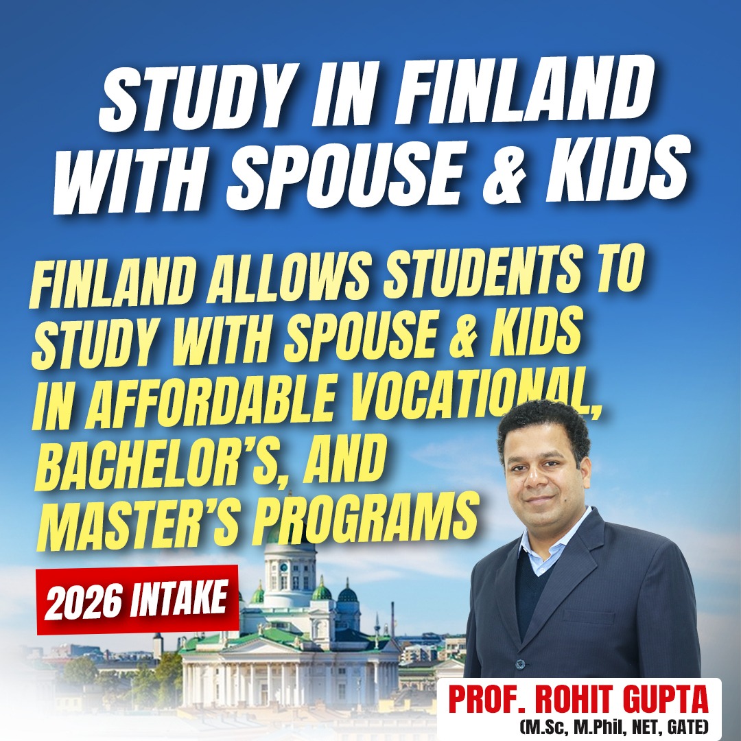 Study in Finland with Spouse & Kids – Apply for 2026 Intake