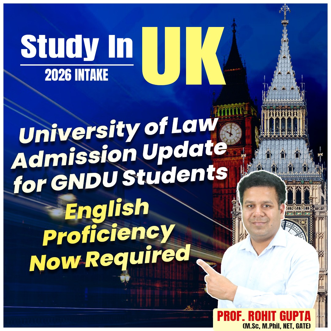 University of Law Discontinues MOI Letters for GNDUStudents–English Proficiency Now Required