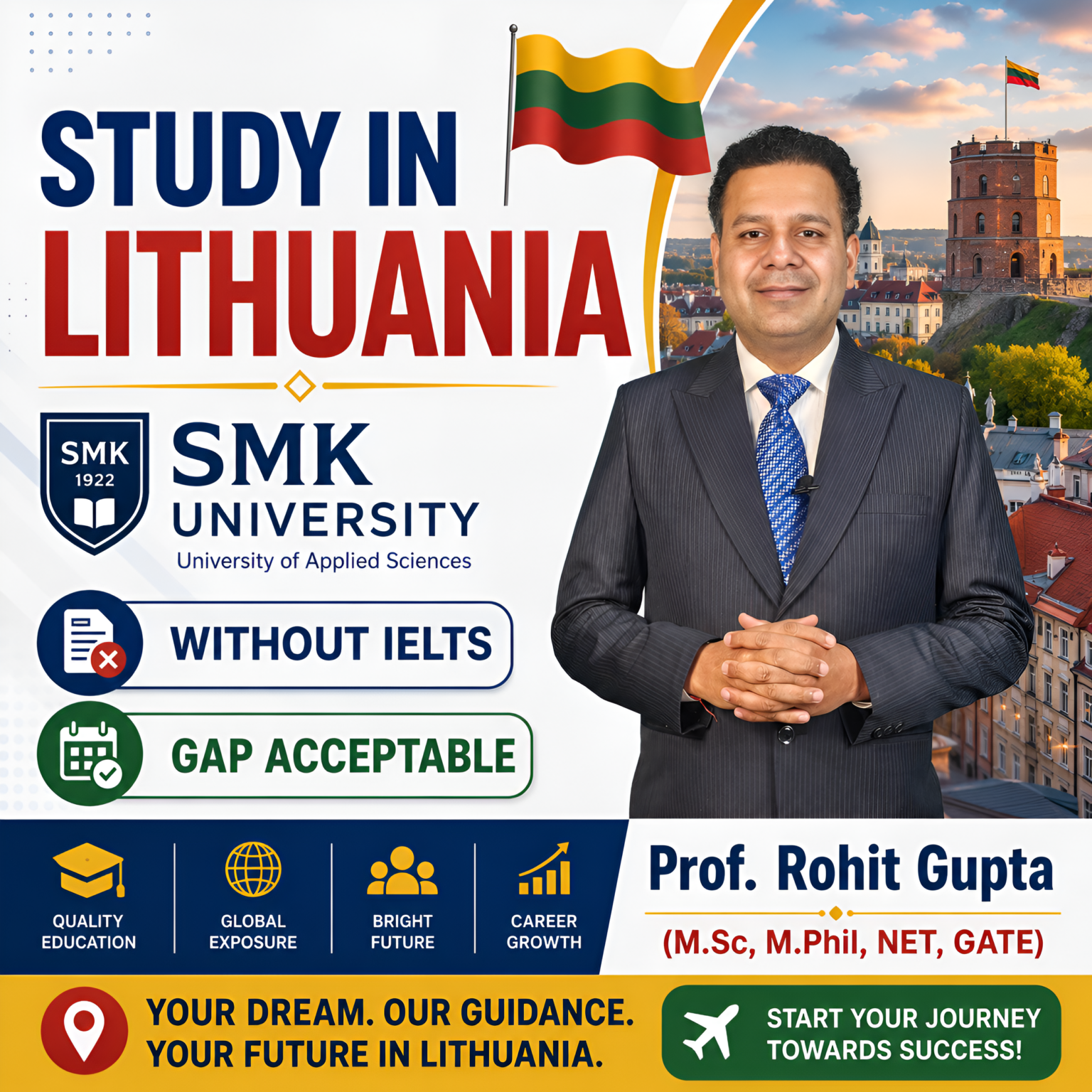 Study in Lithuania at SMK University – Apply Without IELTS for Sept 2026 Intake