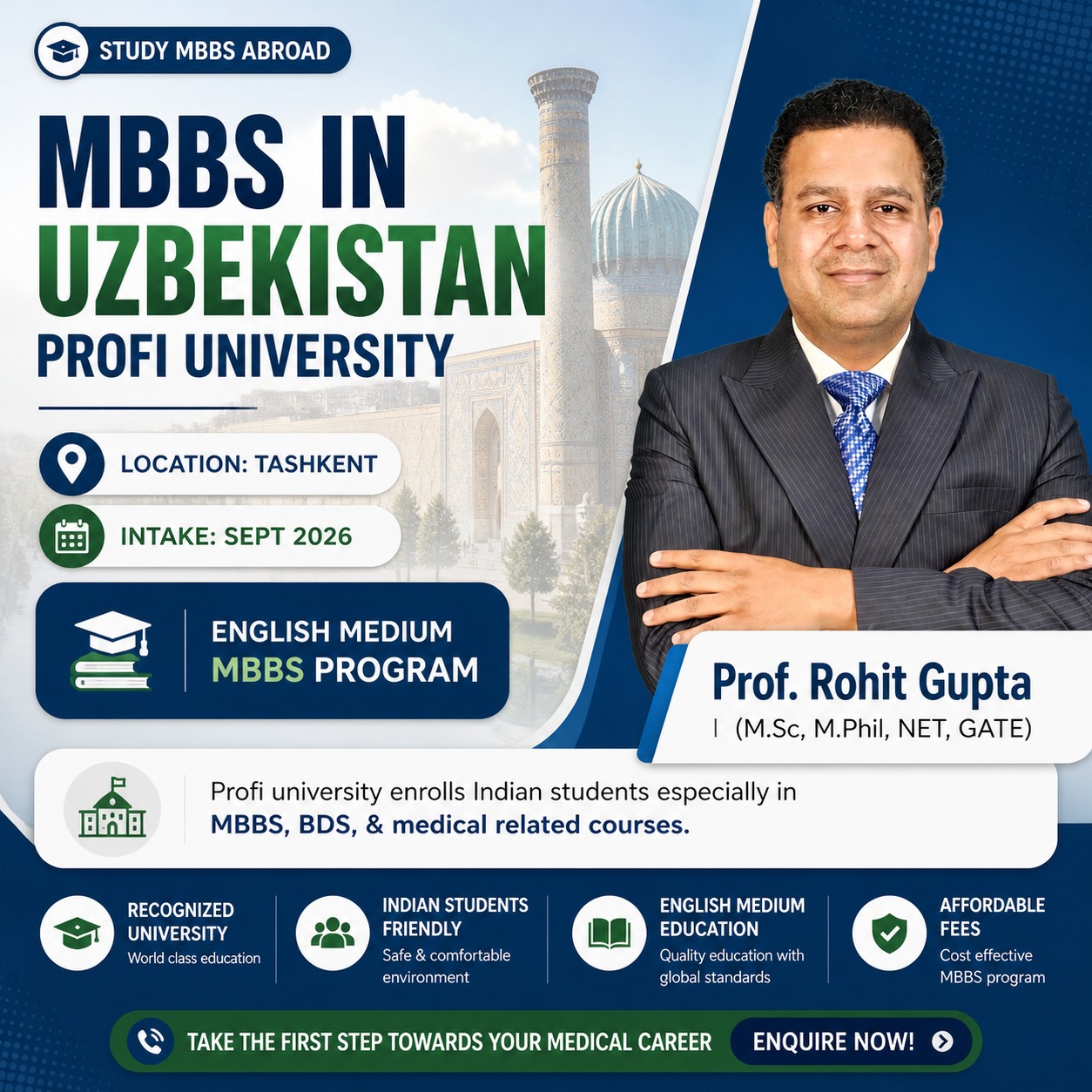 MBBS in Uzbekistan 2026: Study at Profi University, Tashkent
